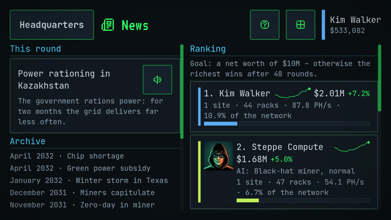 News and ranking with the AI rivals